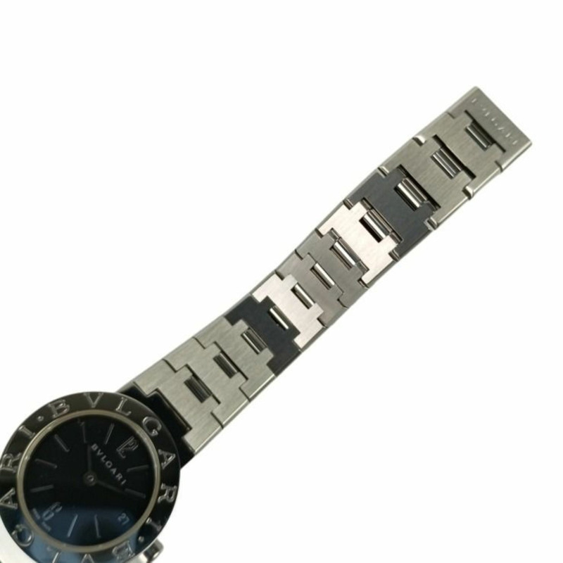 寶格麗 (BVLGARI) BB23SS 黑色錶盤不鏽鋼女士模擬腕錶-5