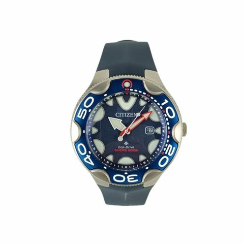 西鐵城 Promaster Marine 腕錶 BN023101L E168S128714 藍色錶盤 不鏽鋼錶帶 橡膠錶帶 男士模擬指針