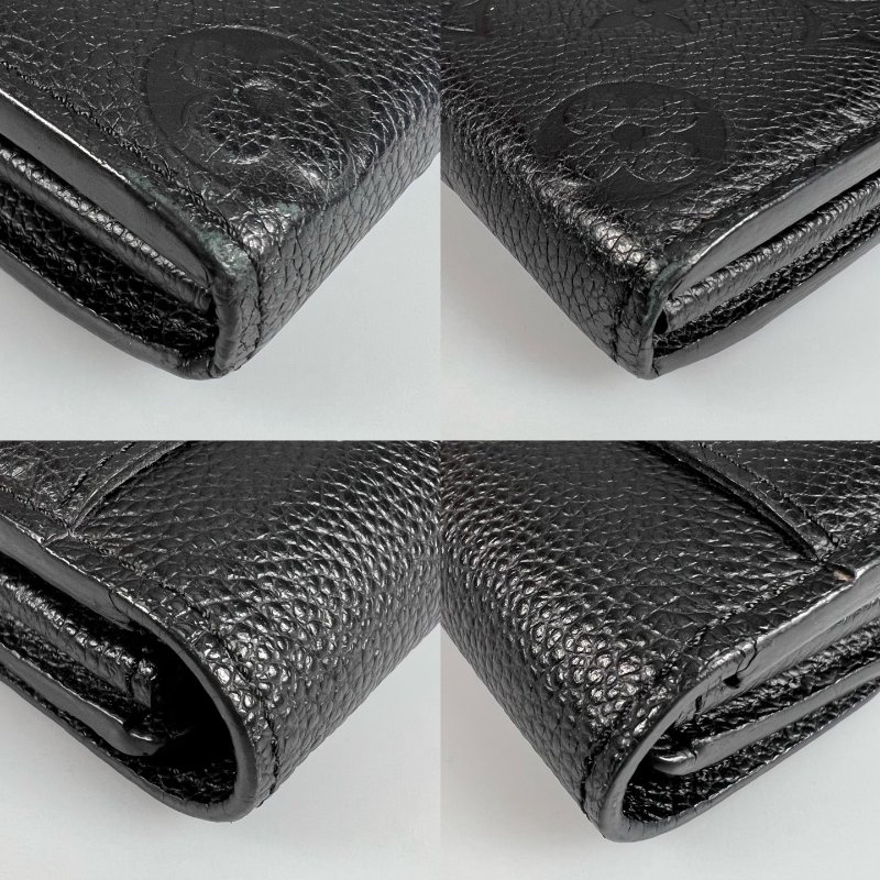 LV M61182  黑壓紋信封長夾-13