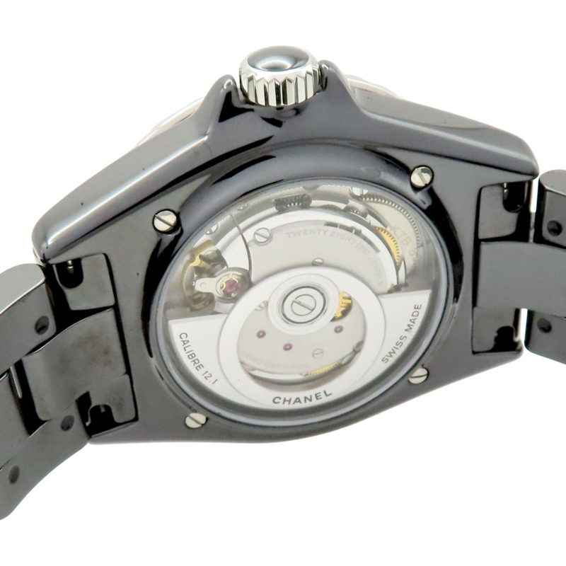 黑色錶盤 陶瓷 不鏽鋼 J12 腕錶【CHANEL 香奈兒】 H5697-6