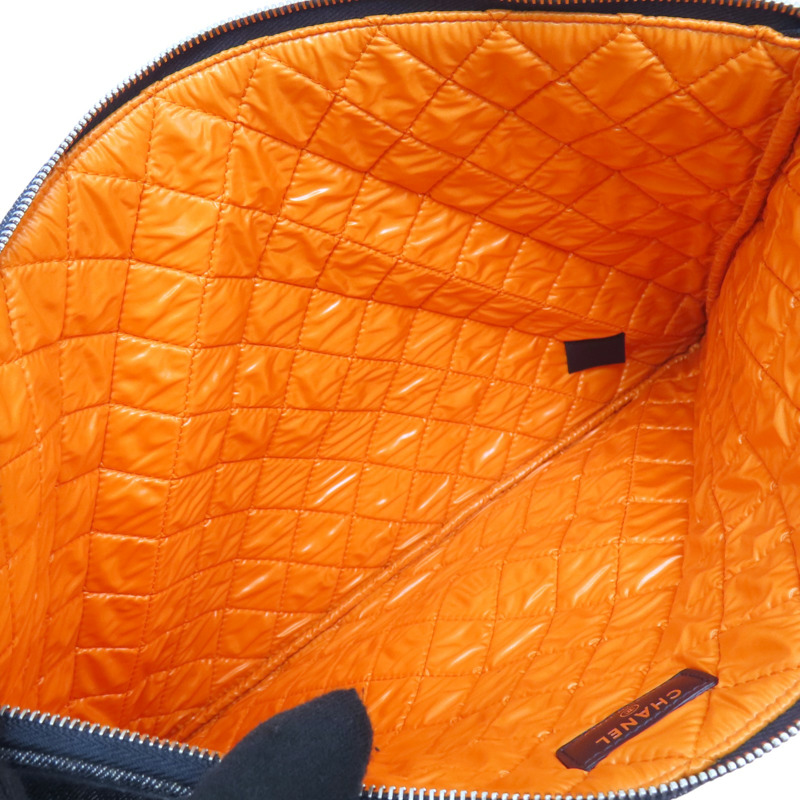 藍色 丹寧布 Deauville Pouch 手拿包【CHANEL 香奈兒】 A80117-5