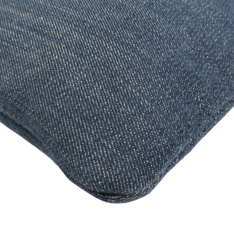 藍色 丹寧布 Deauville Pouch 手拿包【CHANEL 香奈兒】 A80117-10