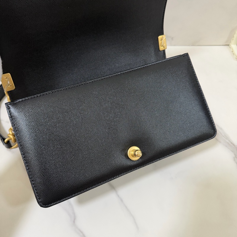 🔥🔥CHANEL Boy25 黑金荔枝皮🔥🔥 晶片 購證&發票-22