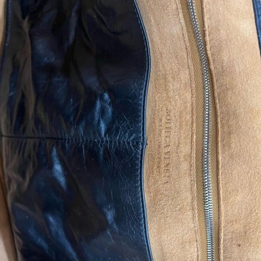 東區正精品㊣Bottega Veneta BV 691680 黑色全皮大格編織手提包肩背包大款 RZ4435-2