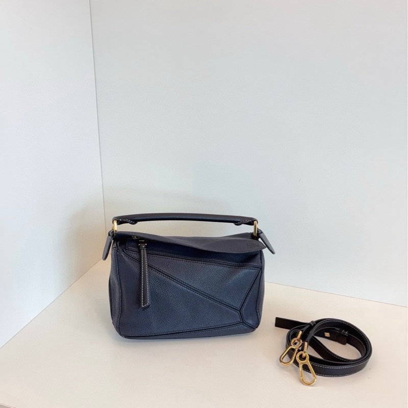 Loewe羅意威 午夜藍puzzle幾何變形包 小號-0