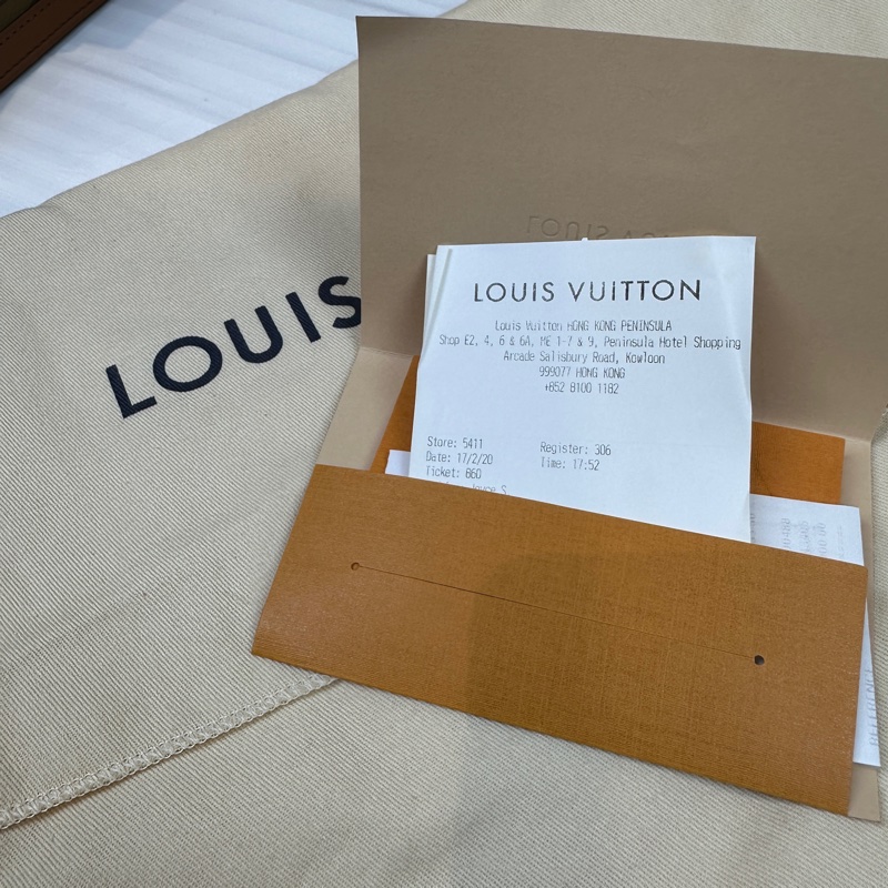 路易威登/Louis Vuitton Dauphine 金扣棕色雙色老花達芙妮中號 鏈條皮革肩帶 25x10.5x17cm-8