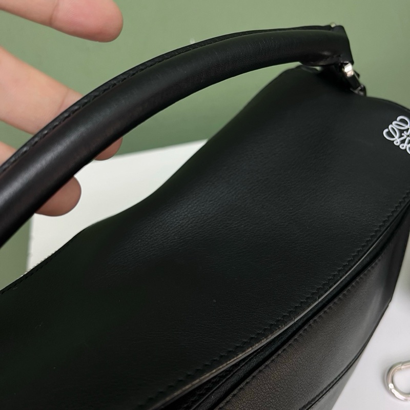 Loewe羅意威小號黑色puzzle幾何包-5