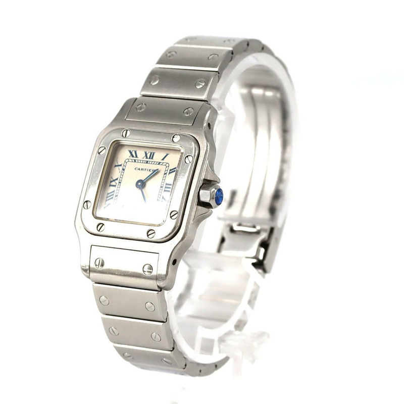 卡地亞 Santos Galbe SM W20017D6 不鏽鋼石英錶-1