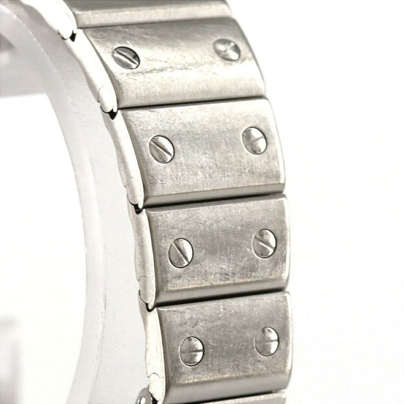 卡地亞 Santos Galbe SM W20017D6 不鏽鋼石英錶-3