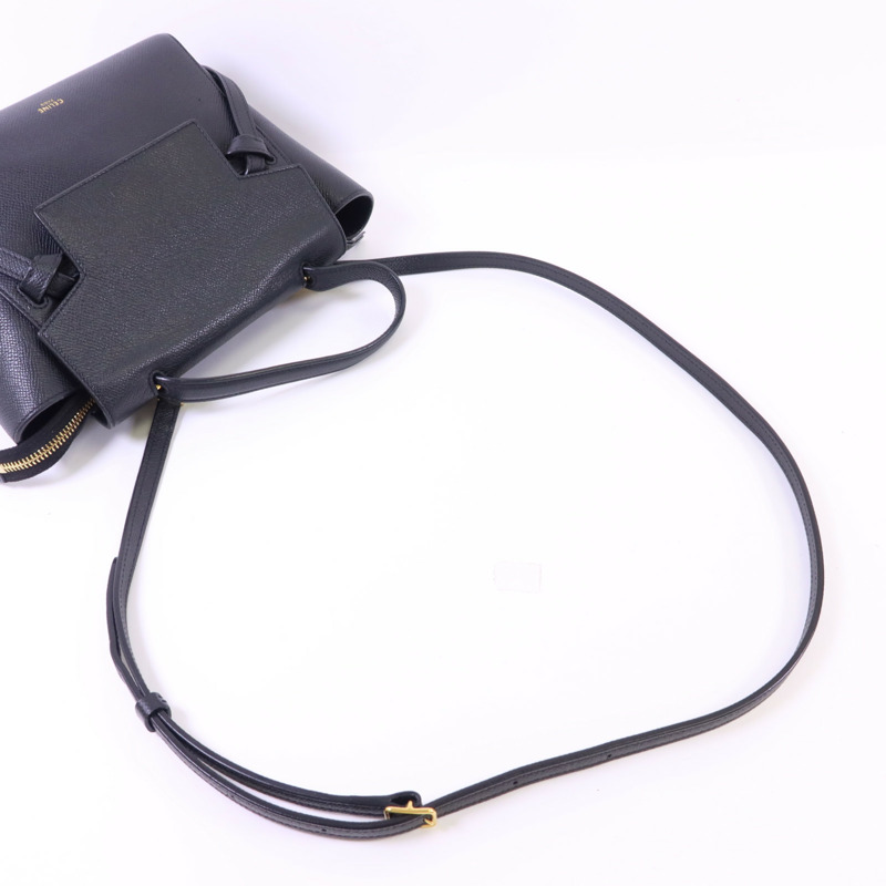 CELINE 牛皮皮革Nano Belt Bag金扣手挽肩背兩用袋-4