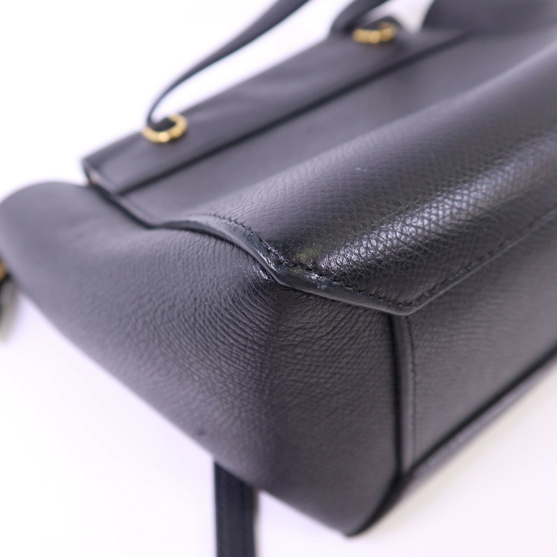 CELINE 牛皮皮革Nano Belt Bag金扣手挽肩背兩用袋-14