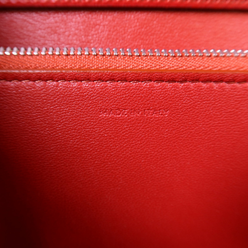 CELINE 牛皮皮革Classic Box銀扣肩背袋-7