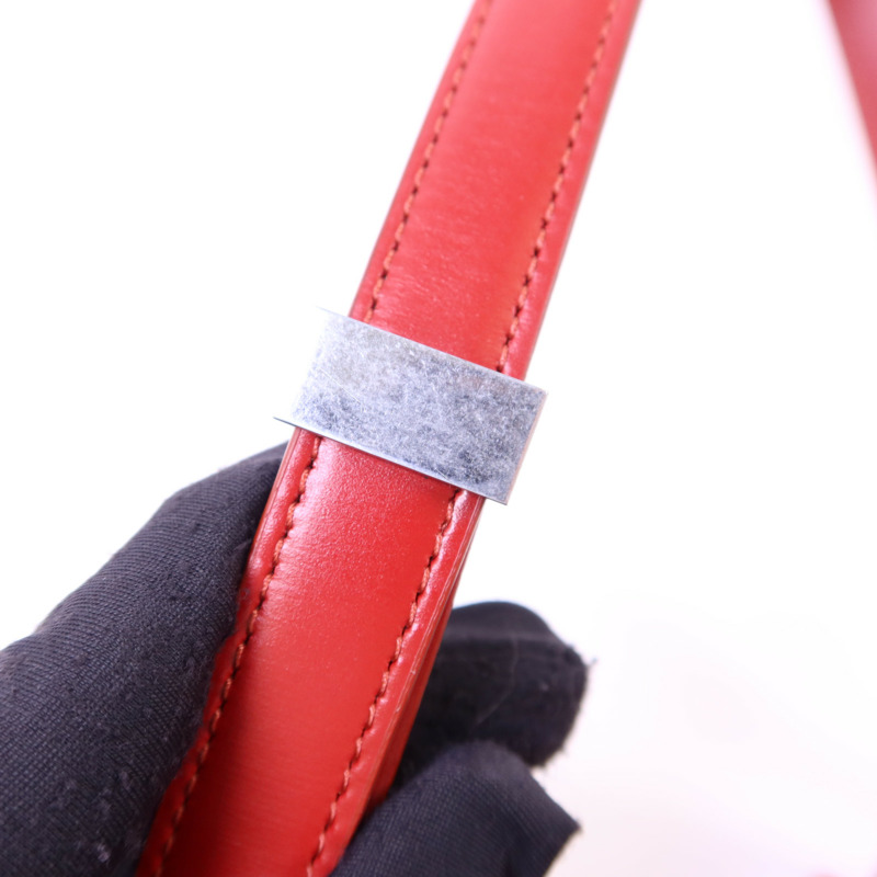 CELINE 牛皮皮革Classic Box銀扣肩背袋-10