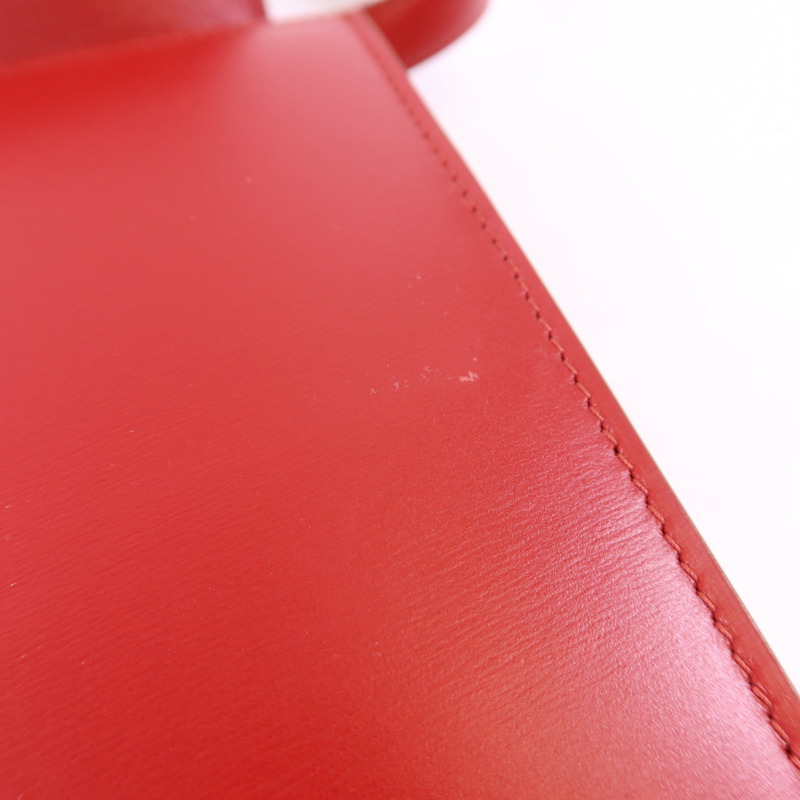 CELINE 牛皮皮革Classic Box銀扣肩背袋-17