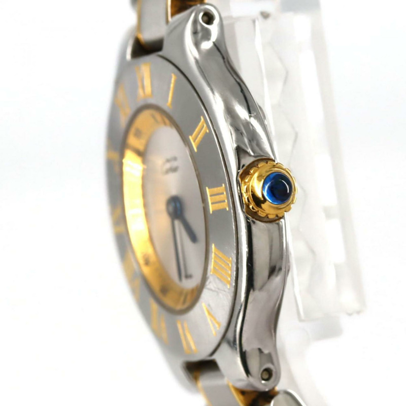 卡地亞 Must 21SM 雙色 W10073R6 SSxYG 石英錶-2