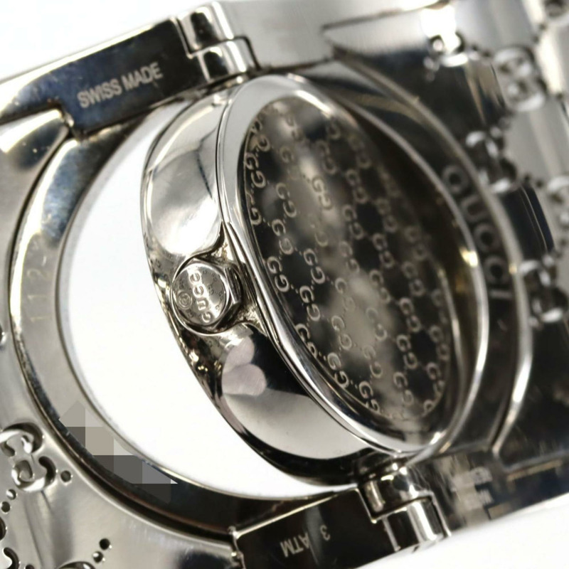 Gucci Toile 112 不鏽鋼石英錶-3