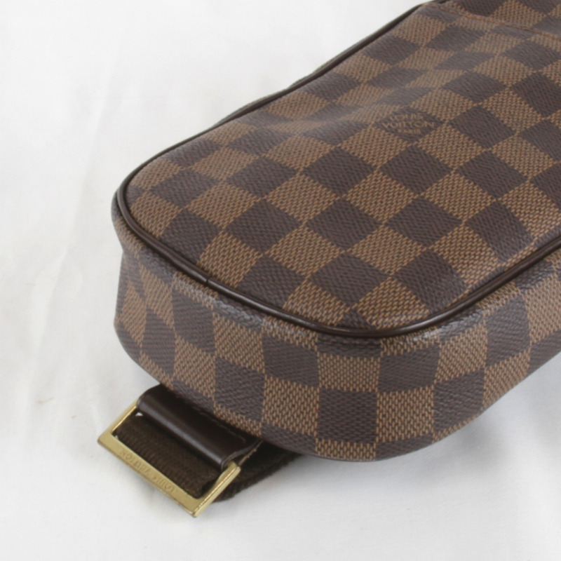 LOUIS VUITTON 路易威登 Pochette Ganju N48048 Damier 帆布棕色 女式-3