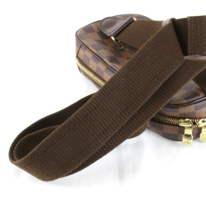 LOUIS VUITTON 路易威登 Pochette Ganju N48048 Damier 帆布棕色 女式-12