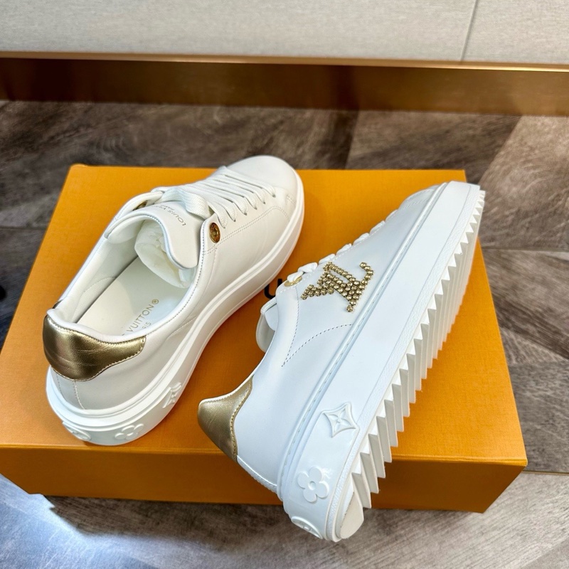 全新 LV 路易威登 新款Time out 水鑽大logo 小白鞋 35碼-3