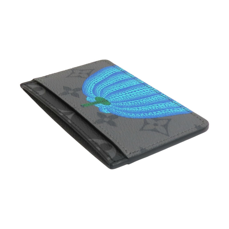 灰黑色 原花帆布 名片夾 卡夾 草間彌生聯名【LOUIS VUITTON LV 路易威登】 M81968-2