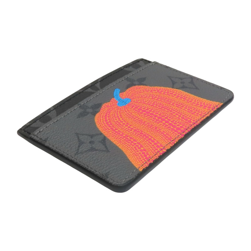灰黑色 原花帆布 名片夾 卡夾 草間彌生聯名【LOUIS VUITTON LV 路易威登】 M81968-3