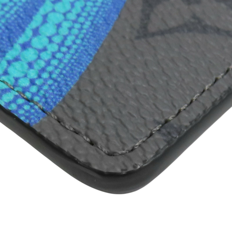 灰黑色 原花帆布 名片夾 卡夾 草間彌生聯名【LOUIS VUITTON LV 路易威登】 M81968-11