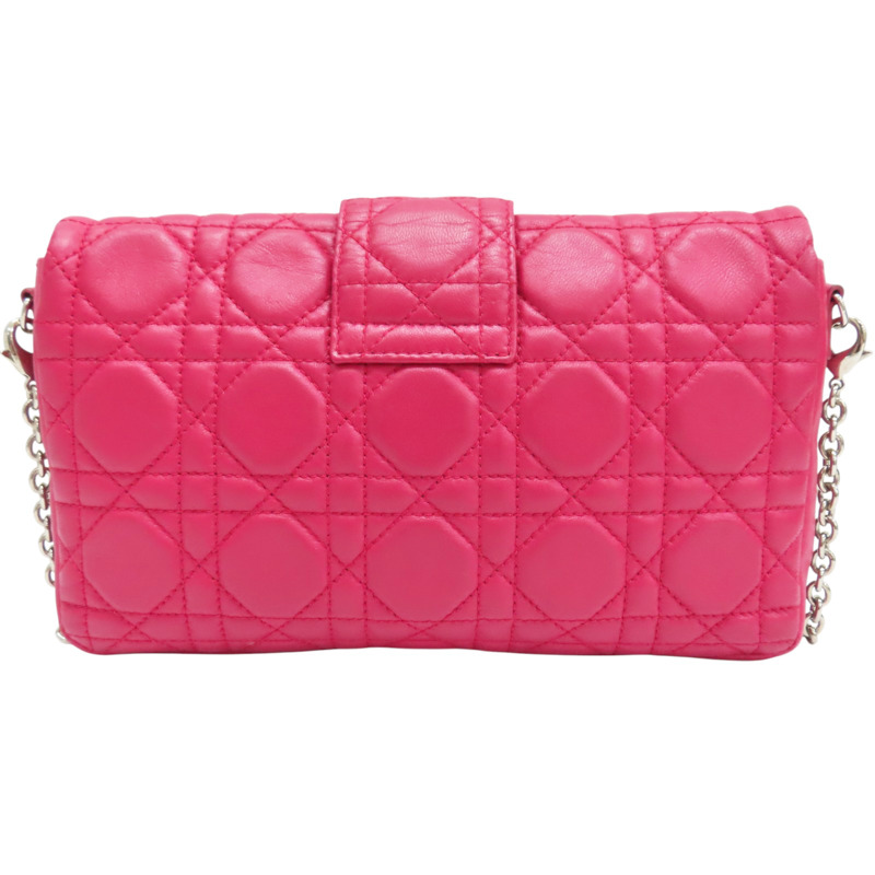 桃紅色 羊皮 肩背包【Dior 迪奧】-1