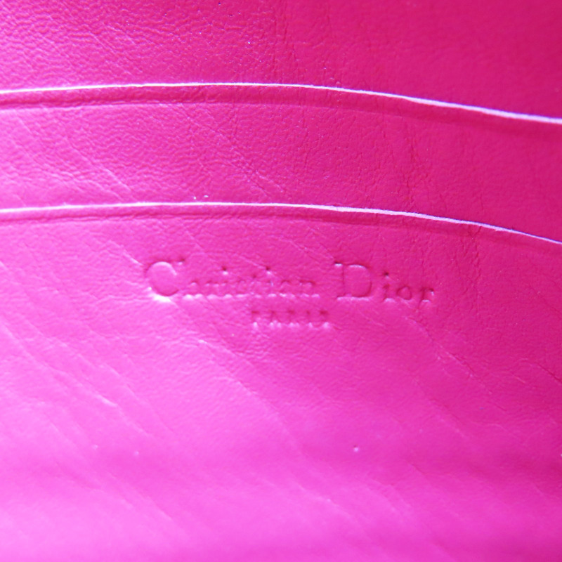 桃紅色 羊皮 肩背包【Dior 迪奧】-6