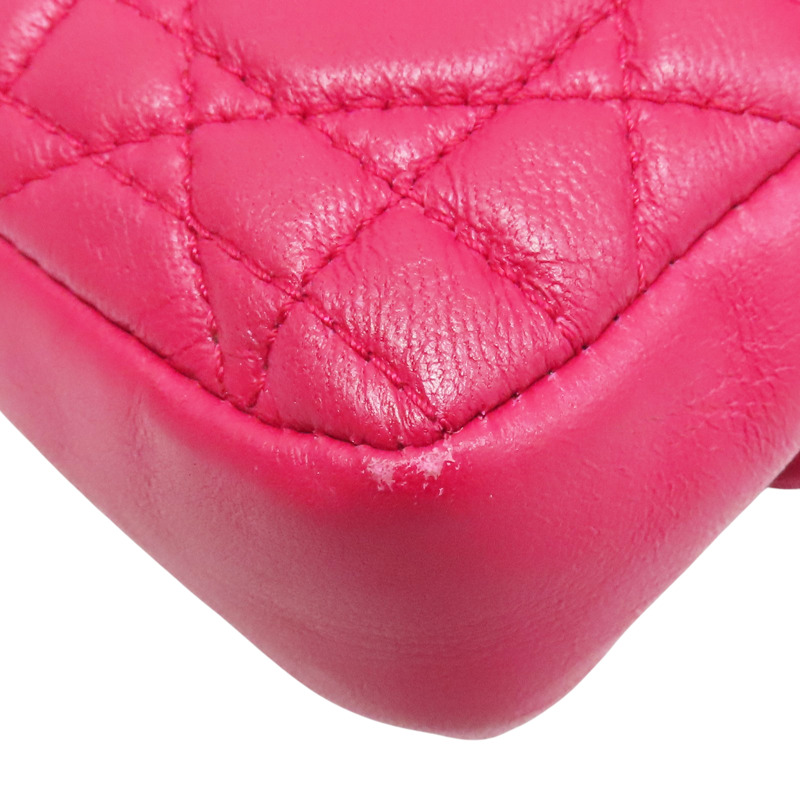 桃紅色 羊皮 肩背包【Dior 迪奧】-12