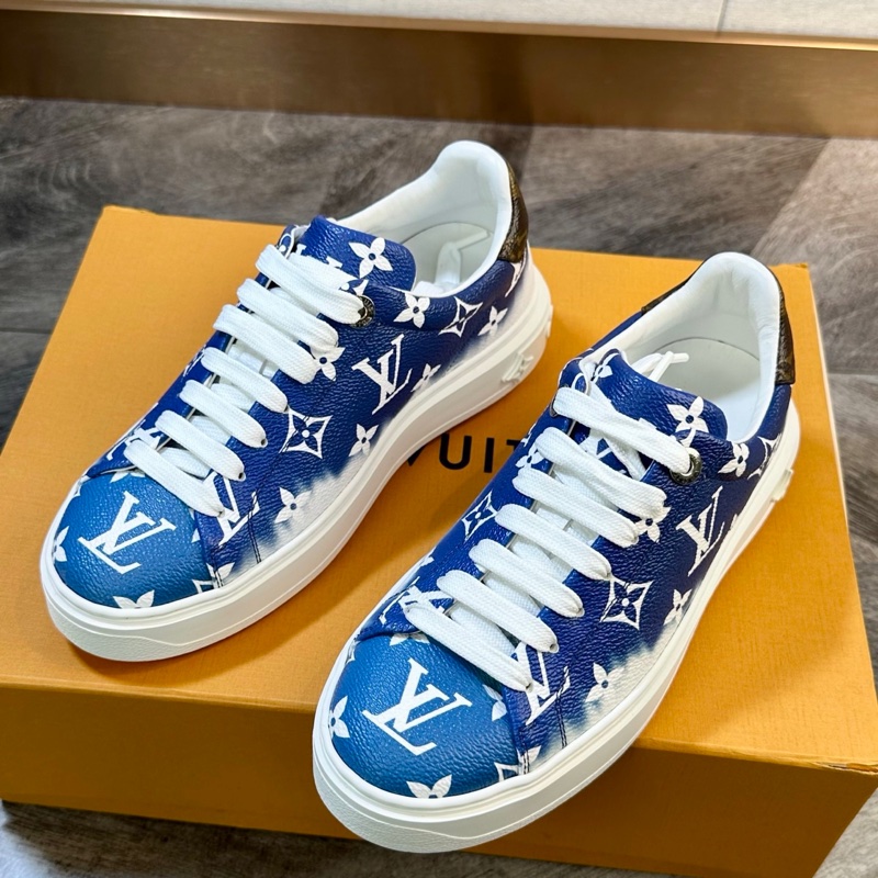 全新 LV 路易威登 Time out 藍色漸變滿logo 36碼-1