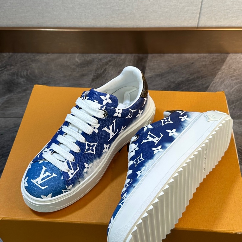 全新 LV 路易威登 Time out 藍色漸變滿logo 36碼-4