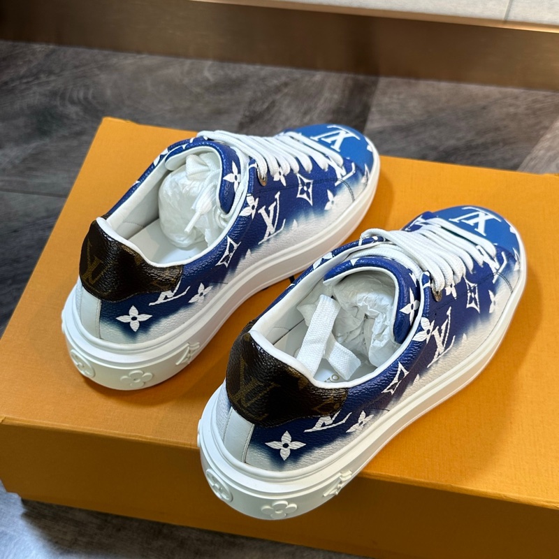 全新 LV 路易威登 Time out 藍色漸變滿logo 36碼-5