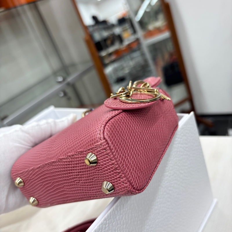 Dior乾燥玫瑰粉蜥蜴皮戴妃mini-5