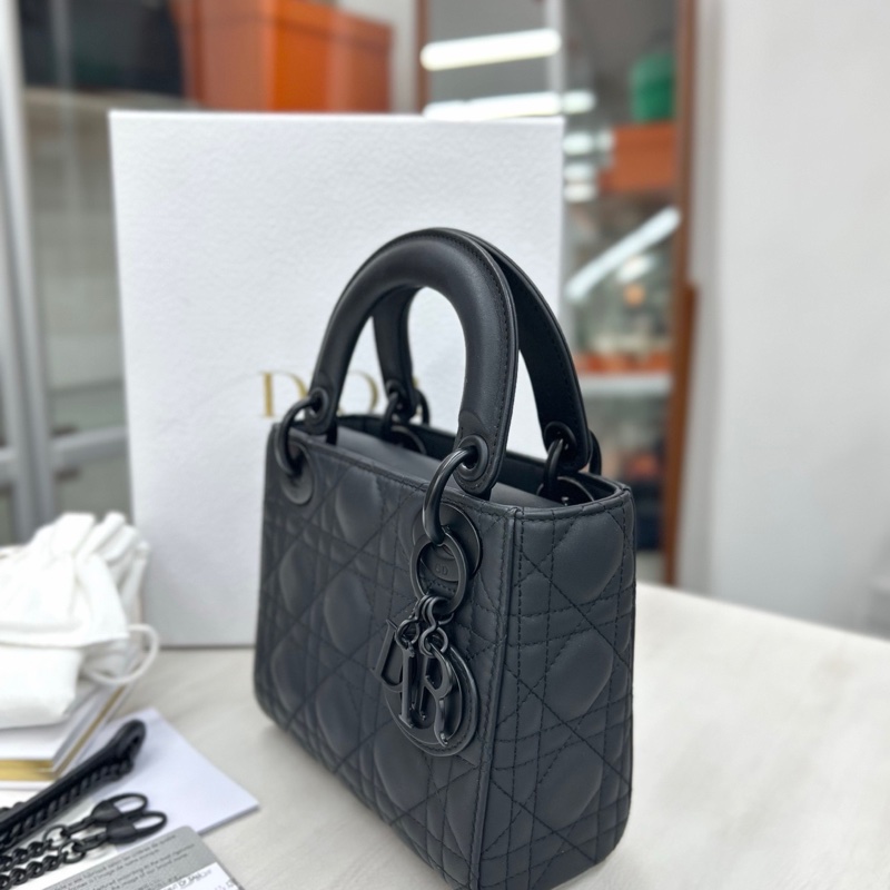 Dior磨砂黑三格戴妃-3