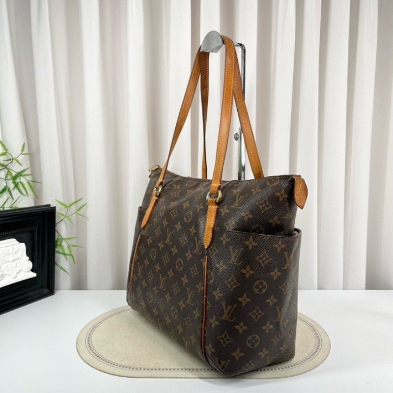 zzz LV路易威登 老花Totally托特包 經典大號 容量超大 手機錢包平板都能裝 通勤帶娃都很實用 Monogram老花配色-2