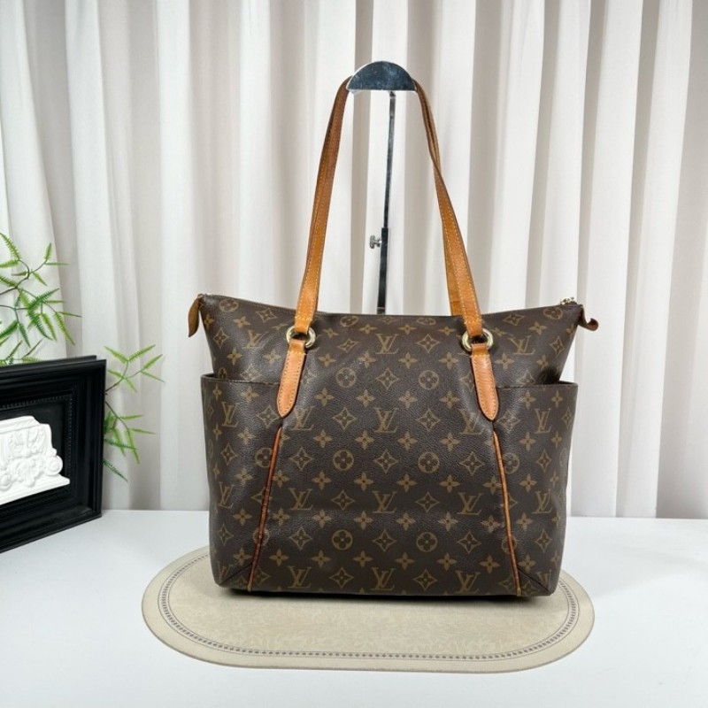 zzz LV路易威登 老花Totally托特包 經典大號 容量超大 手機錢包平板都能裝 通勤帶娃都很實用 Monogram老花配色-5