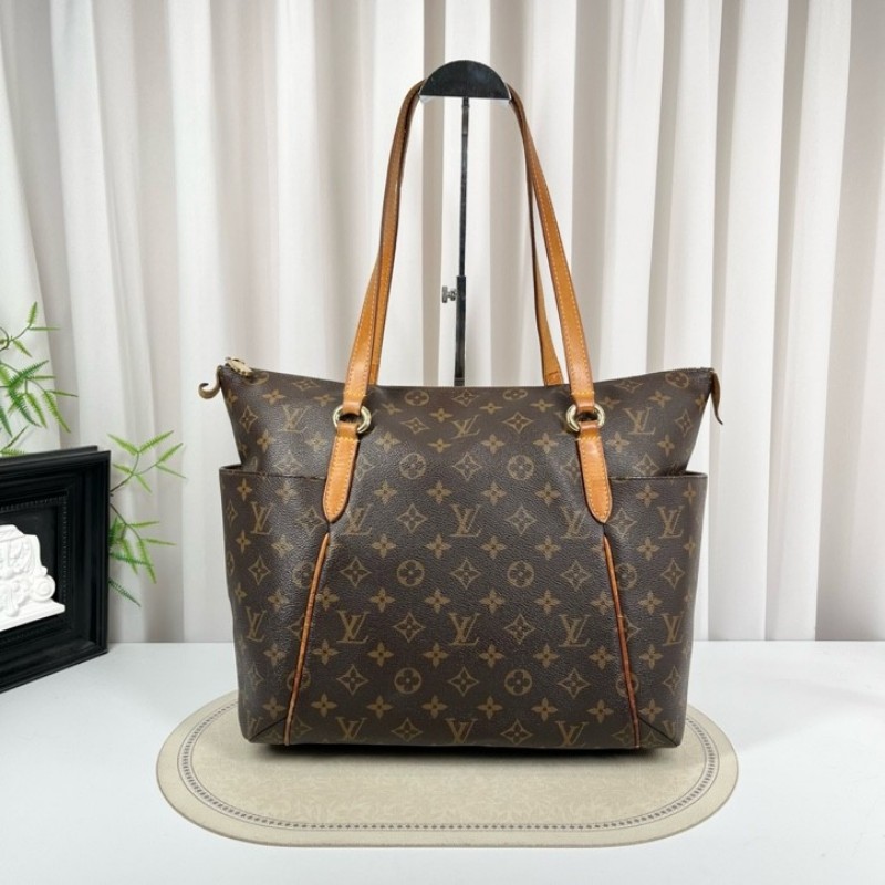 zzz LV路易威登 老花Totally托特包 經典大號 容量超大 手機錢包平板都能裝 通勤帶娃都很實用 Monogram老花配色-6