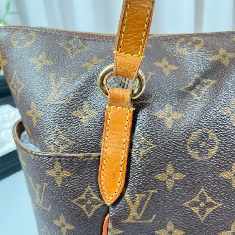 zzz LV路易威登 老花Totally托特包 經典大號 容量超大 手機錢包平板都能裝 通勤帶娃都很實用 Monogram老花配色-24