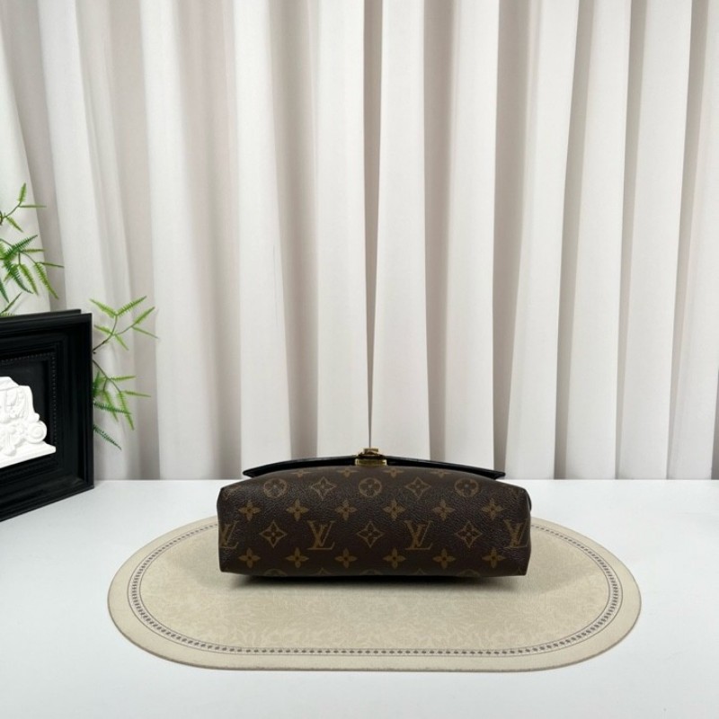 zzz LV路易威登 SAINT PLACIDE 傳奇鏈條包 紅拼老花 紅色內裡 容量剛好 適合日常使用-7