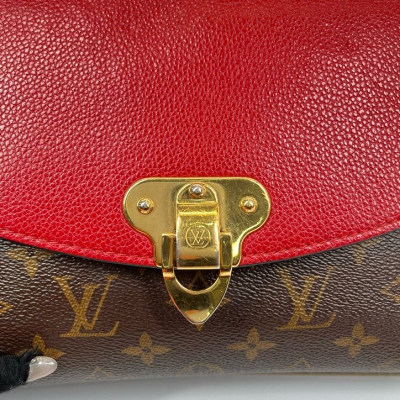 zzz LV路易威登 SAINT PLACIDE 傳奇鏈條包 紅拼老花 紅色內裡 容量剛好 適合日常使用-19
