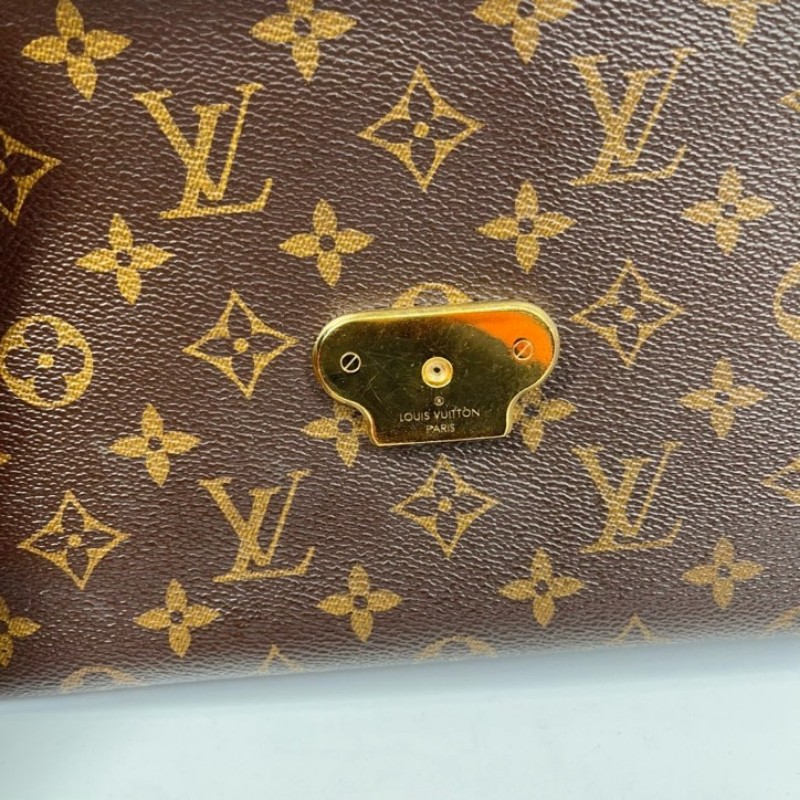 zzz LV路易威登 SAINT PLACIDE 傳奇鏈條包 紅拼老花 紅色內裡 容量剛好 適合日常使用-22