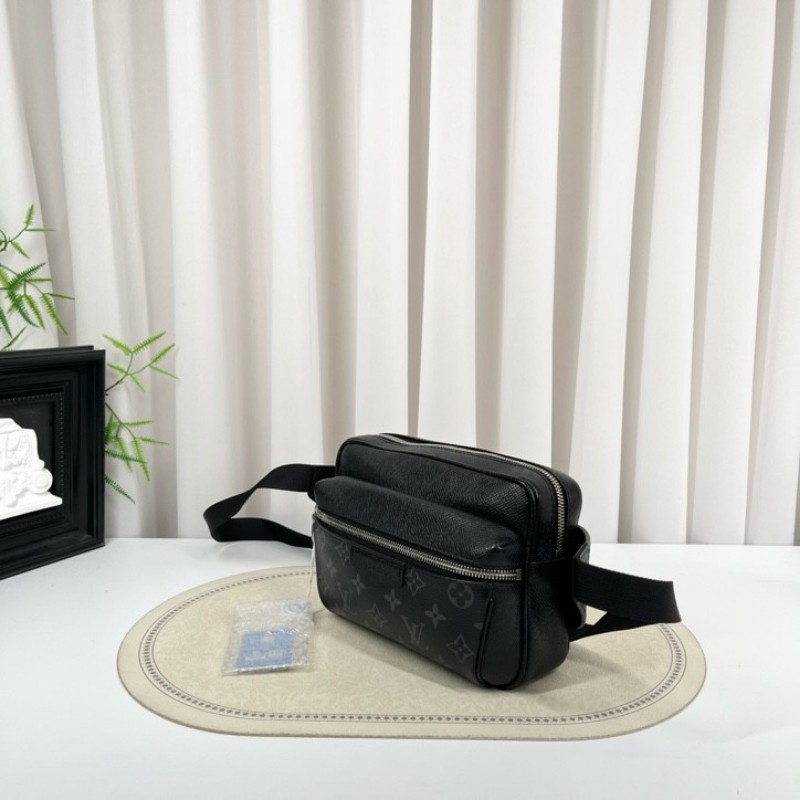 LV路易威登 老花outdoor雙層男包相機包郵差包單肩斜挎包 容量可觀 外出日常都適合-4