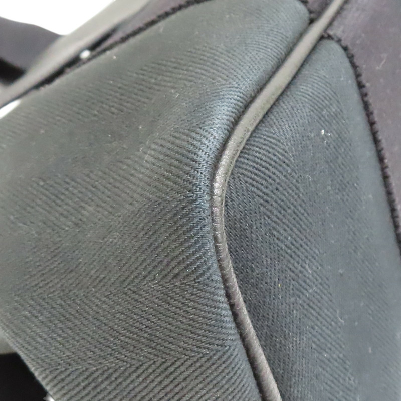 黑色 帆布 Valparaiso PM 手提包 口J刻【HERMES 愛馬仕】-7