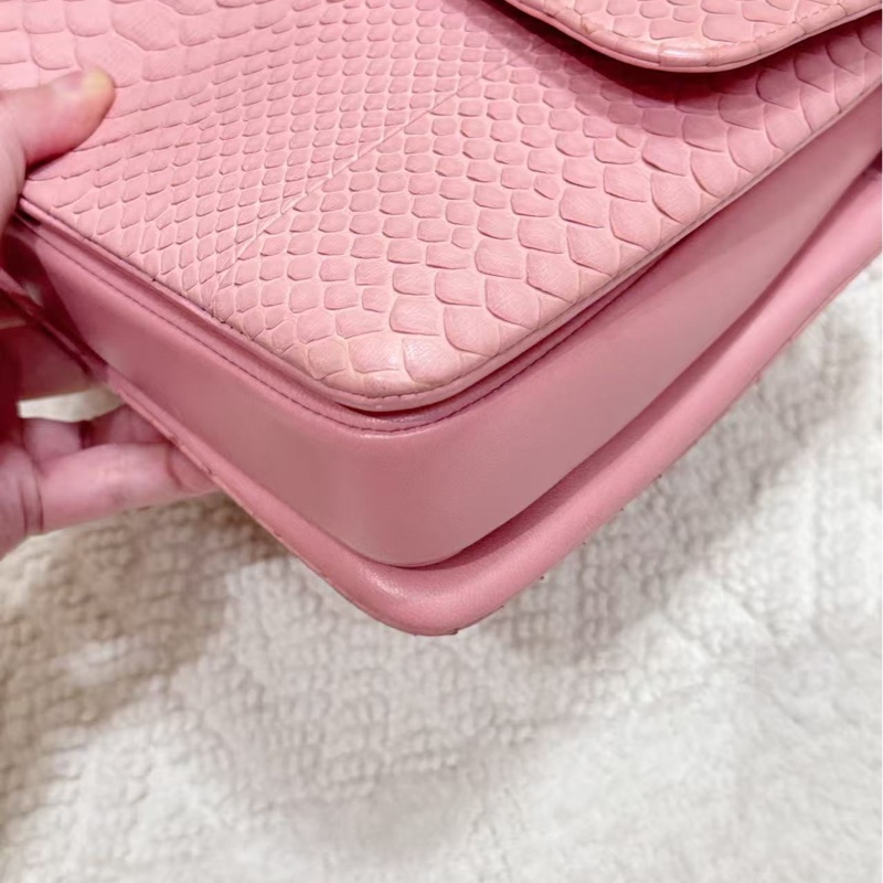 Chanel粉金蛇皮 Trendy CC-4