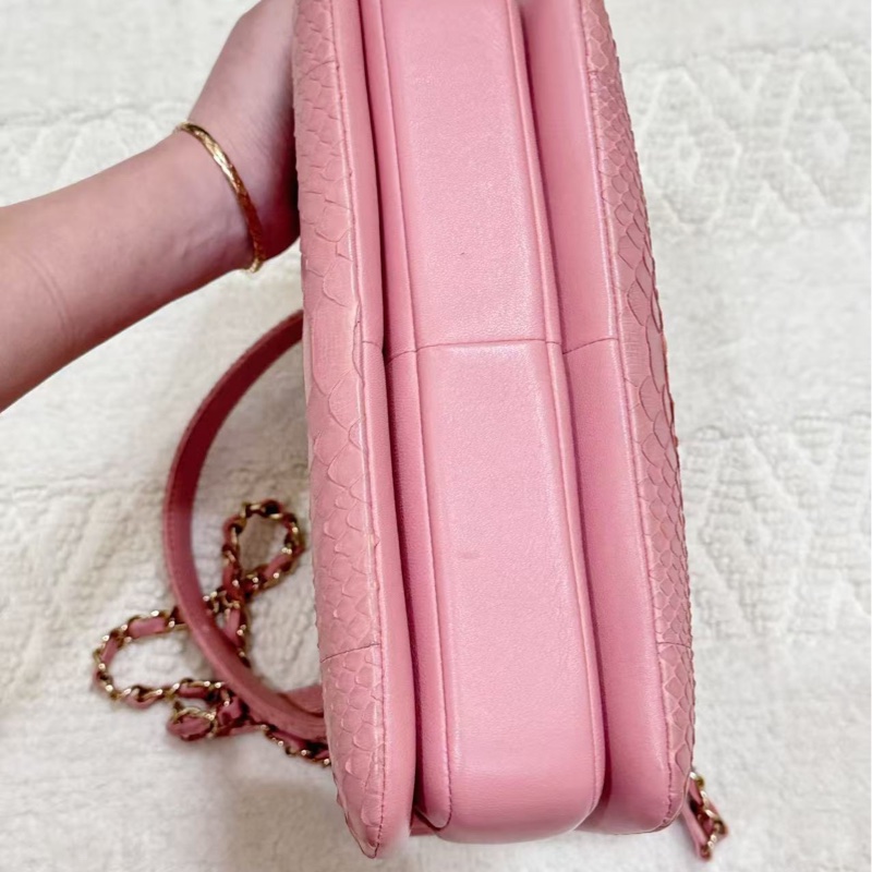 Chanel粉金蛇皮 Trendy CC-5