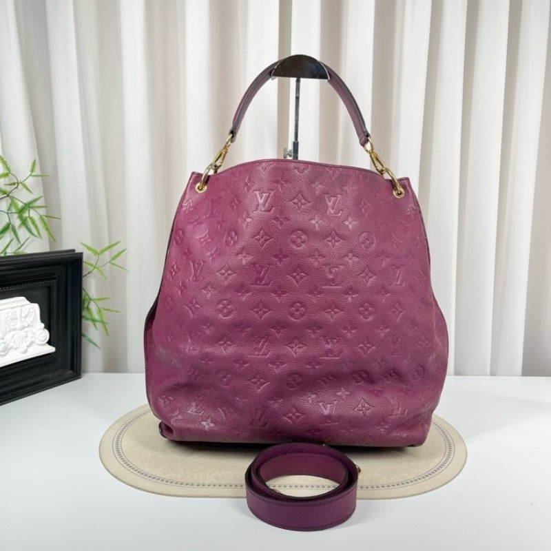 LV路易威登 metis hobo紫色全皮壓紋泫雅同款托特包手提包單肩斜挎包 容量超級大 日常背超級吸睛-1
