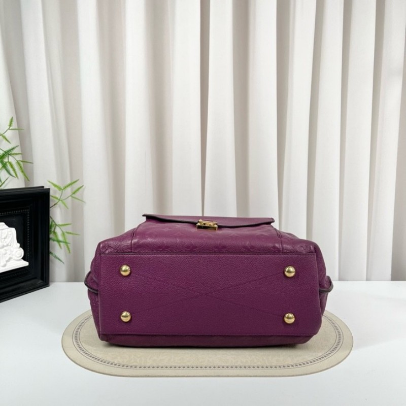 LV路易威登 metis hobo紫色全皮壓紋泫雅同款托特包手提包單肩斜挎包 容量超級大 日常背超級吸睛-4