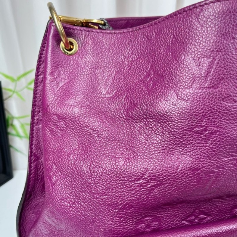 LV路易威登 metis hobo紫色全皮壓紋泫雅同款托特包手提包單肩斜挎包 容量超級大 日常背超級吸睛-15