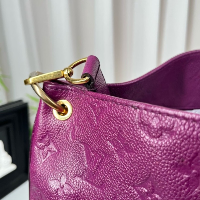 LV路易威登 metis hobo紫色全皮壓紋泫雅同款托特包手提包單肩斜挎包 容量超級大 日常背超級吸睛-25