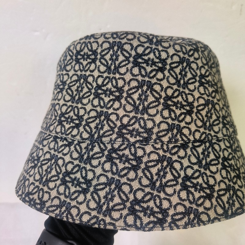 【🐴馬上下單最優惠】🧧限時降價至2/11（原$11800）【8成新】㊣✨ LOEWE ✨羅威 海軍色 雙面 皮標 漁夫帽 水桶帽 帽子 遮陽帽/二手精品/配件🌳二手樹屋🌳-5